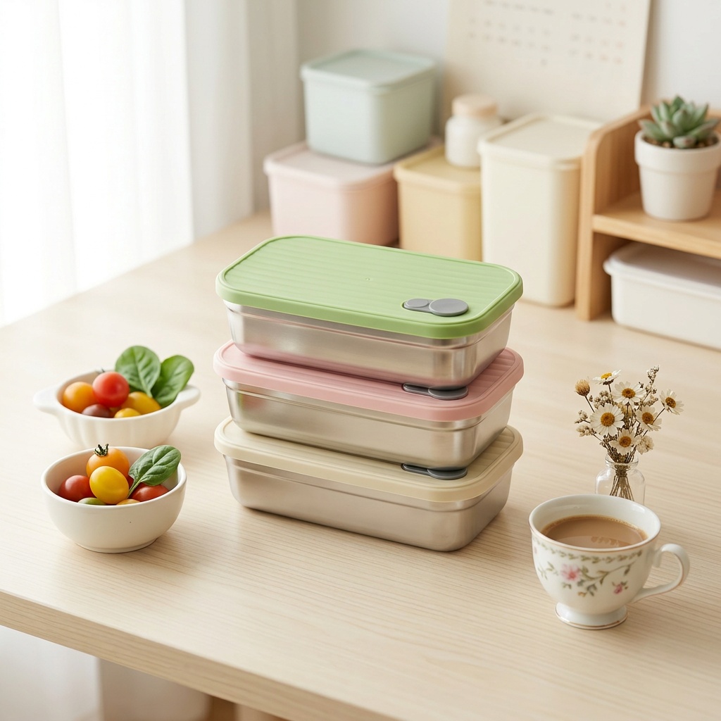 Meal Prep Lunch - Caixa Bento de Aço Inoxidável, Lancheira