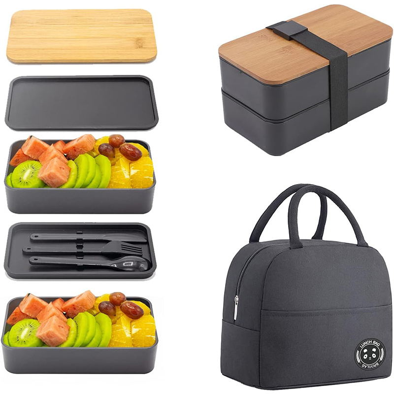Meal Prep Japanese - Caixa japonesa bento com tampa de