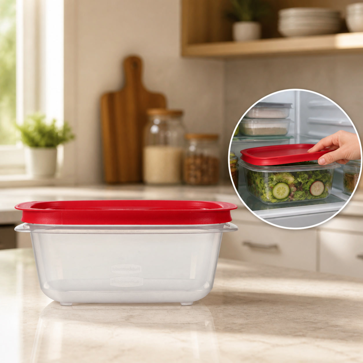 Meal Prep Box - Recipiente retangular para armazenamento de alimentos