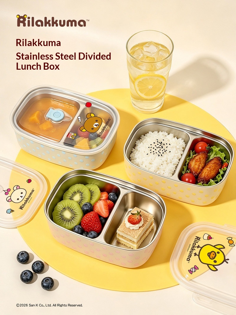 Meal Prep Lunch - Caixa de Almoço Rilakkuma em Aço