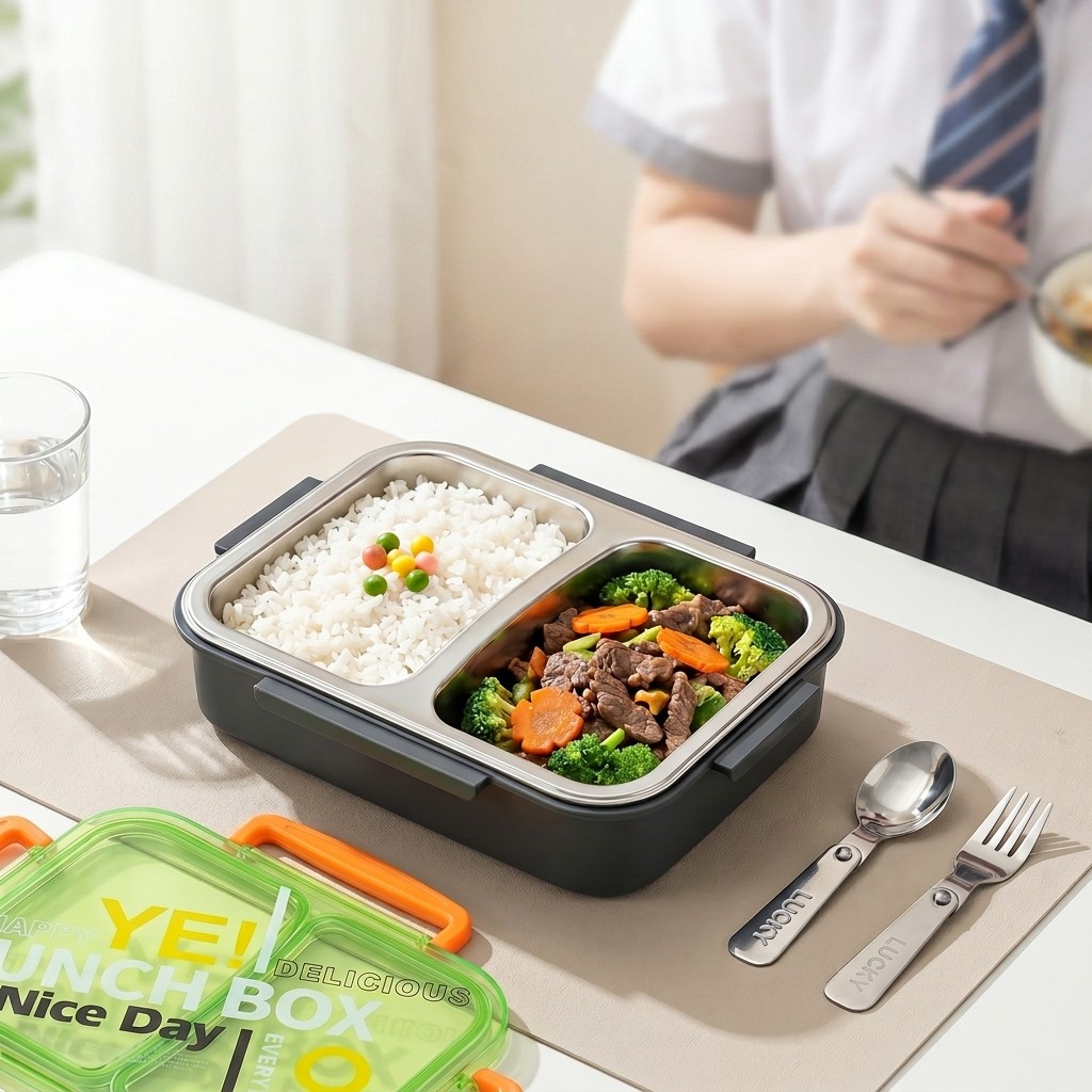 Meal Prep Lunch - Marmita de Aço Inoxidável 304 para