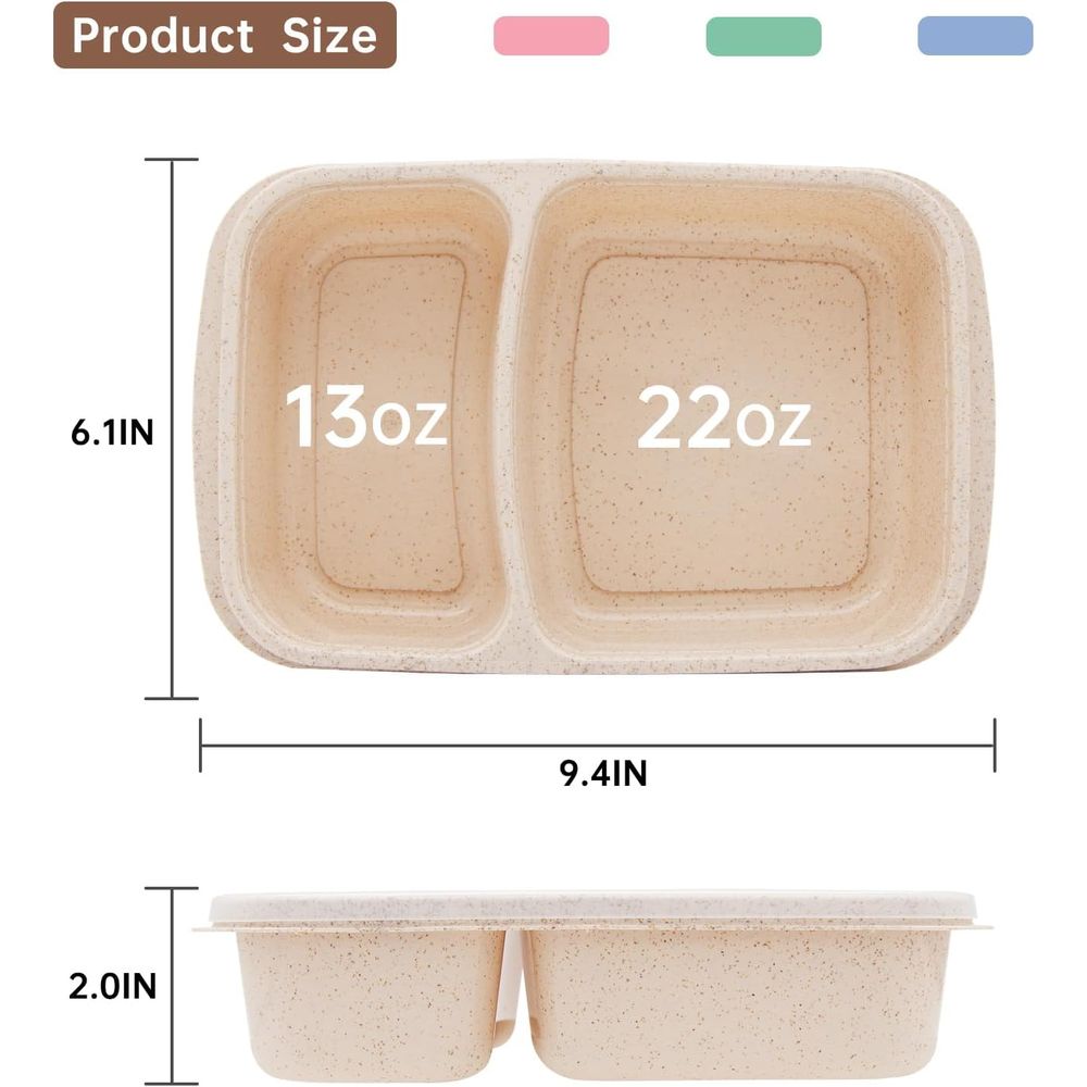 Conjunto de 4 Caixas de Almoço - Meal Prep Lunch avaliação e preço