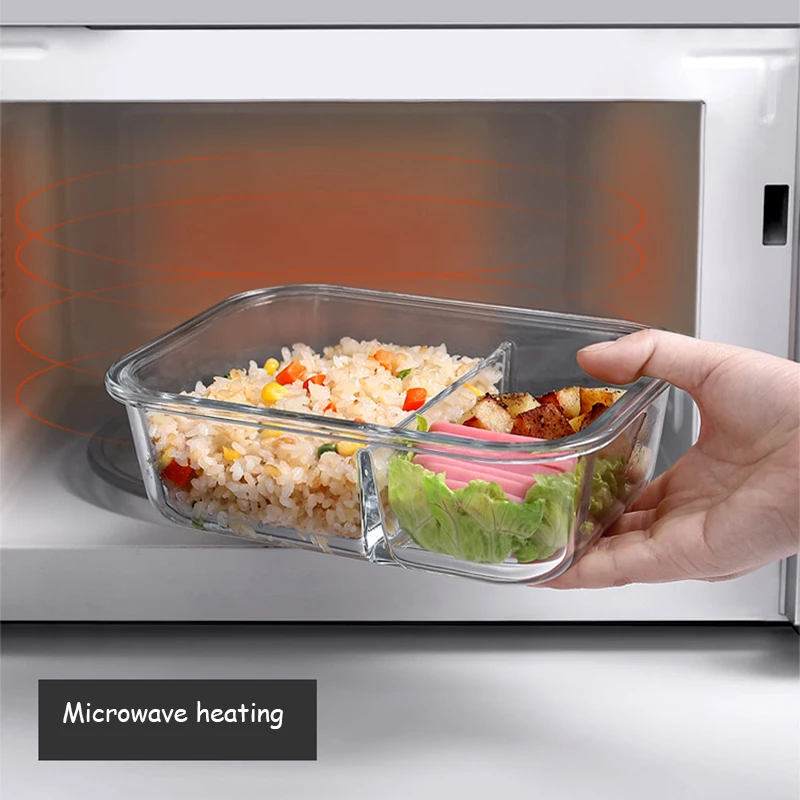 Lancheira de vidro selada, cai - Meal Prep Glass Containers With Lids avaliação e preço