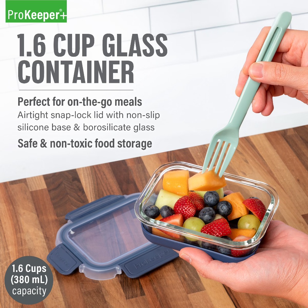 Conjunto de 2 Recipientes de V - Meal Prep Glass Containers With Lids avaliação e preço