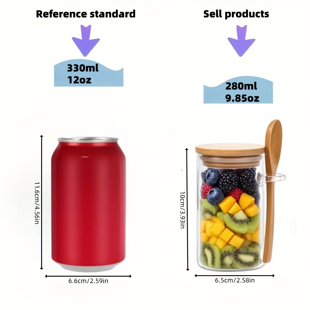 Conjunto de 4/8/12 Copos de Av - Meal Prep Glass Containers With Lids avaliação e preço