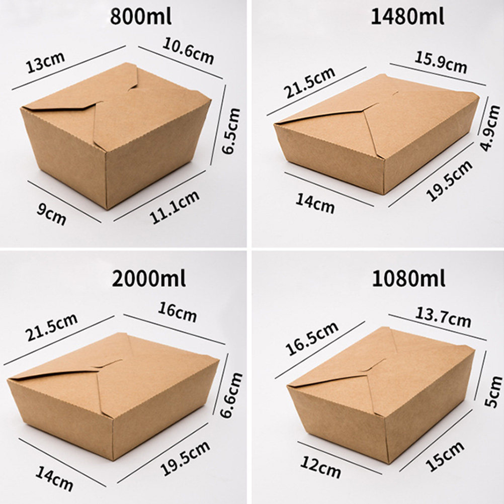 20 Caixas de Papel Kraft para  - Meal Prep For A Day avaliação e preço