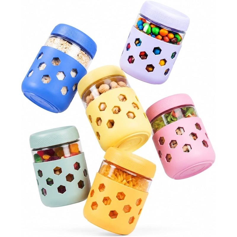 Potes de Vidro Macio com Tampa - Meal Prep Glass Containers With Lids avaliação e preço