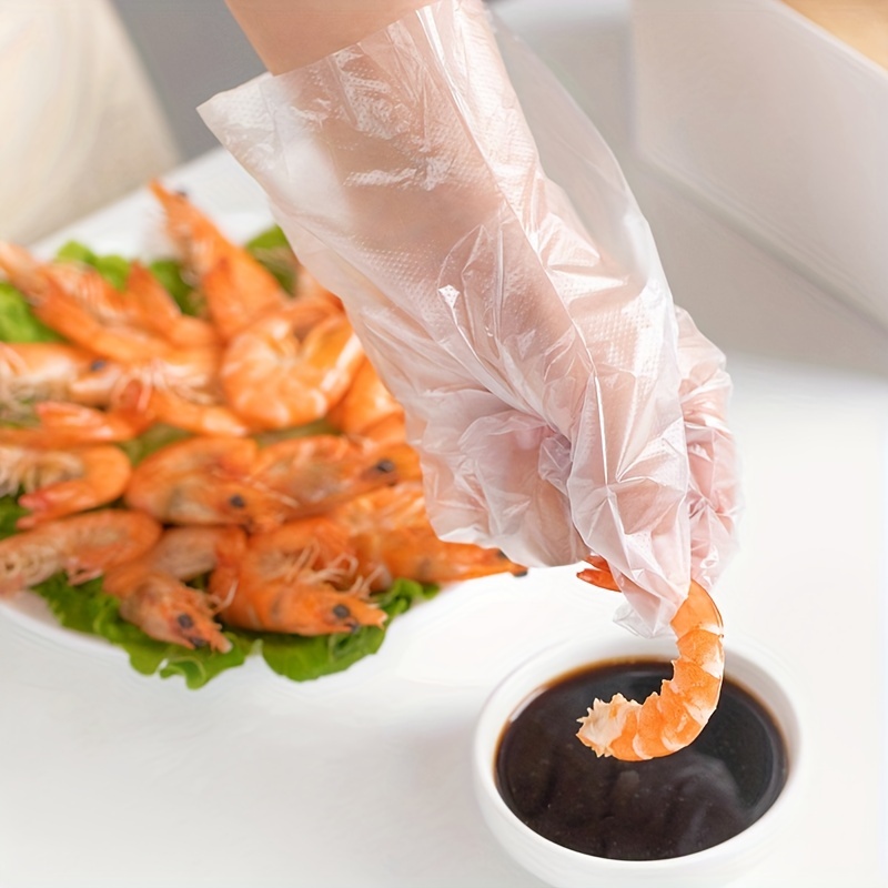 100 Luvas Plásticas Descartáve - Meal Prep Restaurant avaliação e preço