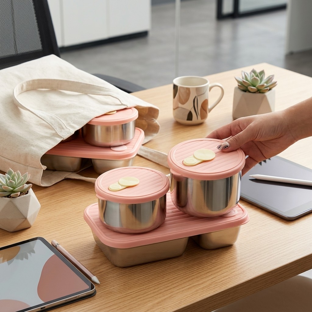 Conjunto de Marmitas de Aço In - Meal Prep Lunch avaliação e preço