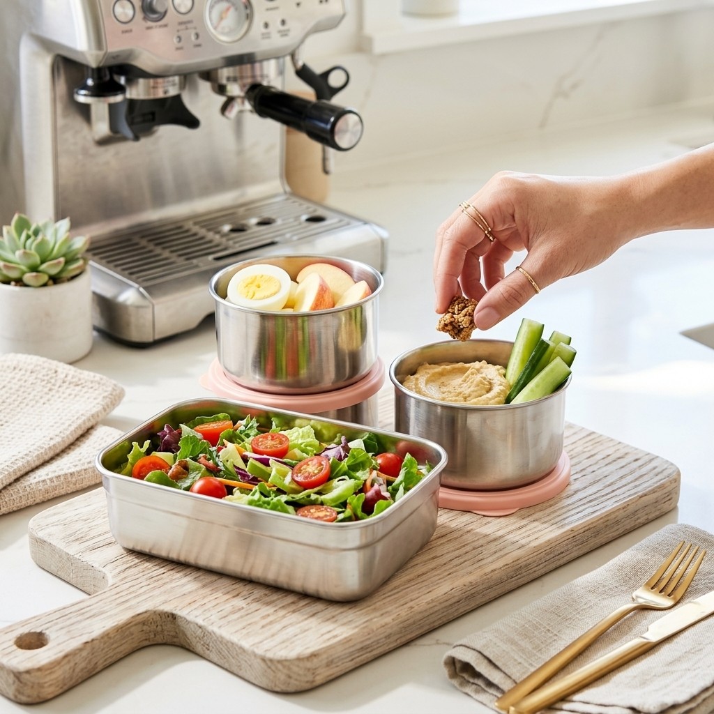 Conjunto de Marmitas de Aço In - Meal Prep Lunch avaliação e preço
