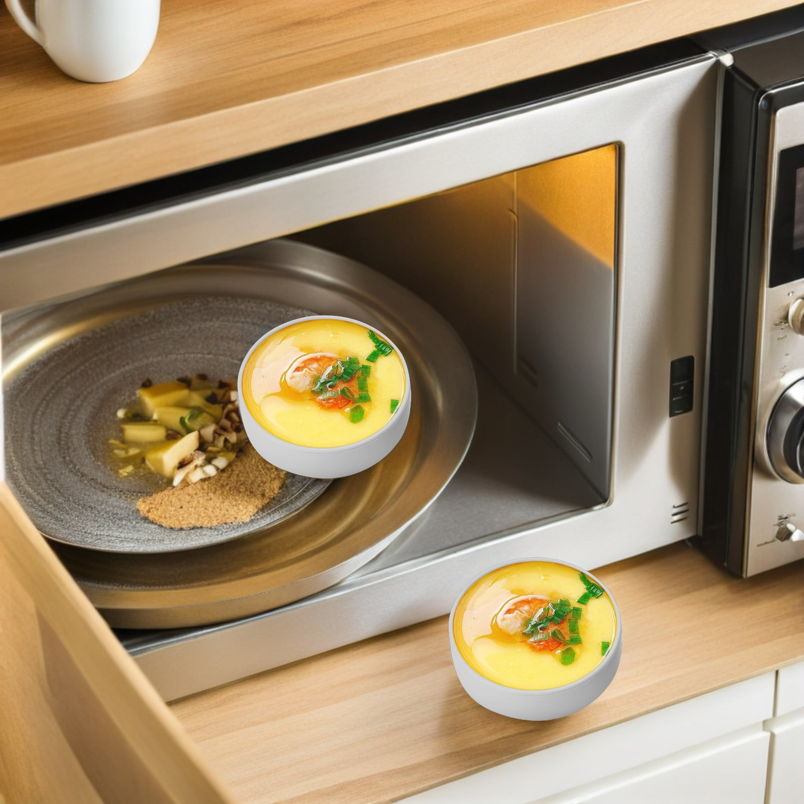 Conjunto de 3 Moldes de Silico - Meal Prep Healthy Breakfast avaliação e preço