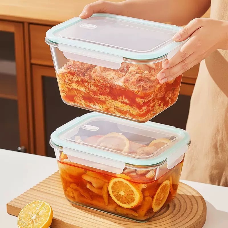 Pote de Vidro Borossilicato co - Meal Prep Glass Containers With Lids avaliação e preço