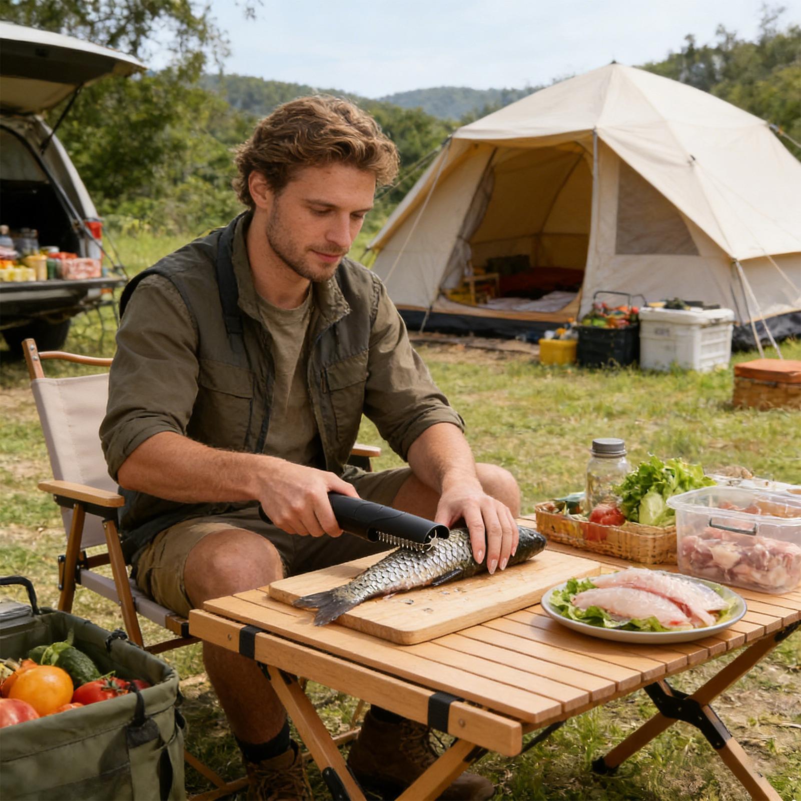 Descascador de Peixe Portátil  - Meal Prep Restaurant avaliação e preço