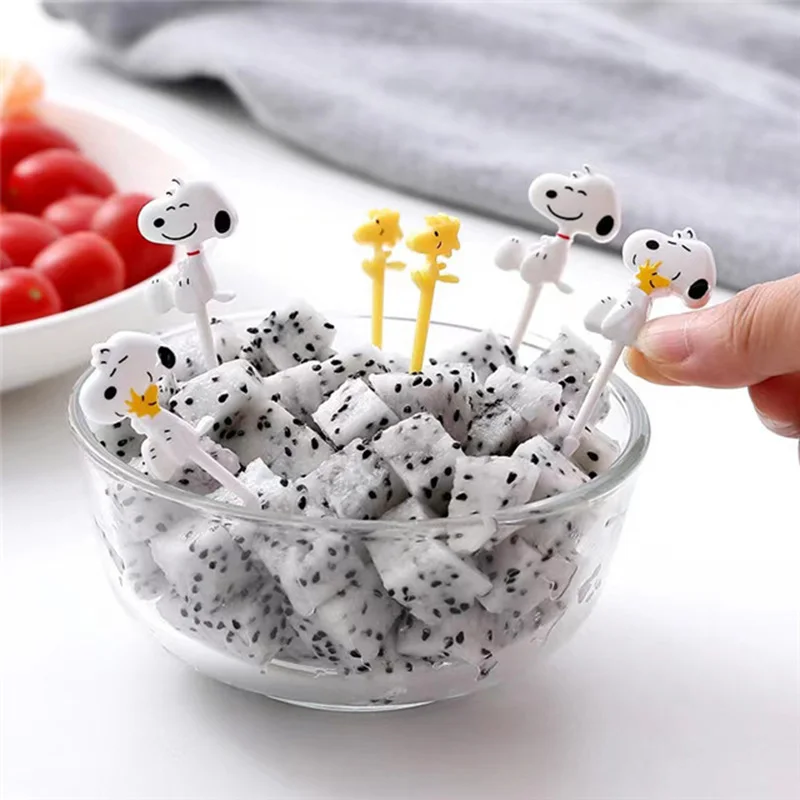Garfo de frutas Snoopy para be - Meal Prep Box avaliação e preço