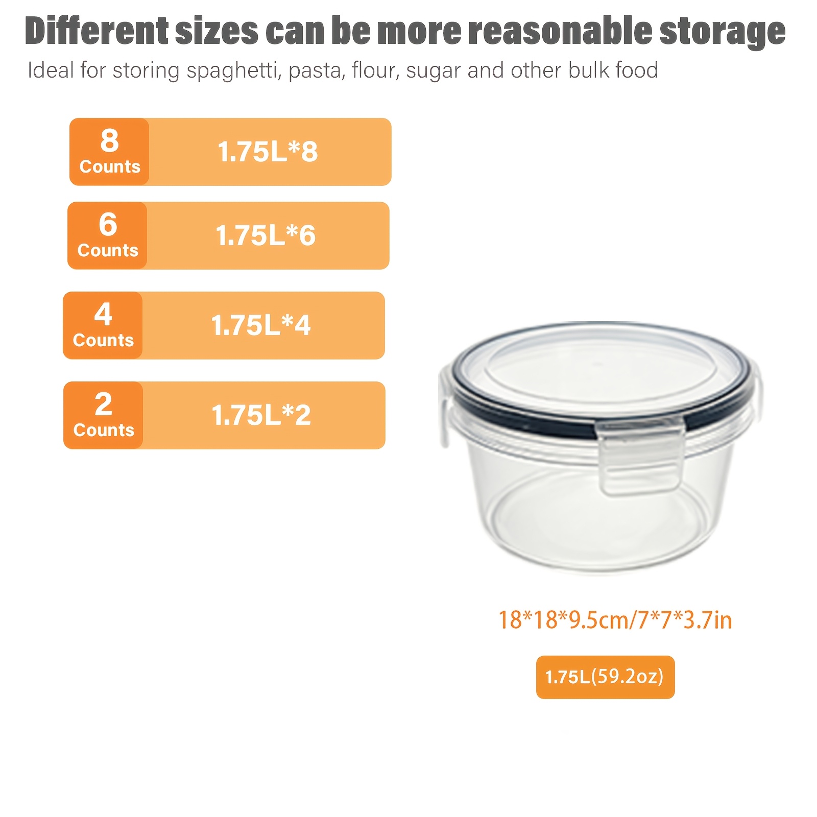 Conjunto de Caixas Redondas pa - Meal Preparation avaliação e preço