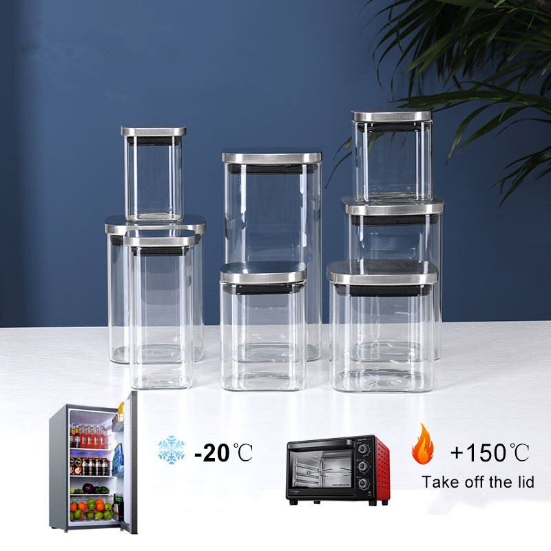 Os frascos de vidro selados co - Meal Prep Glass Containers With Lids avaliação e preço
