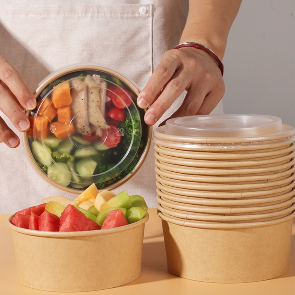 5/10/20PCS Tigelas de Papel Kr - Meal Prep For A Day avaliação e preço