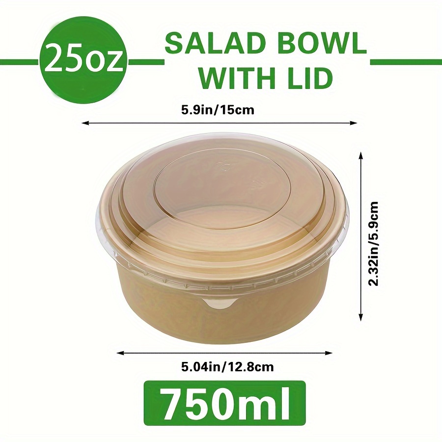 25oz/750ml 25/50 pacotes tigel - Meal Prep Lunch avaliação e preço
