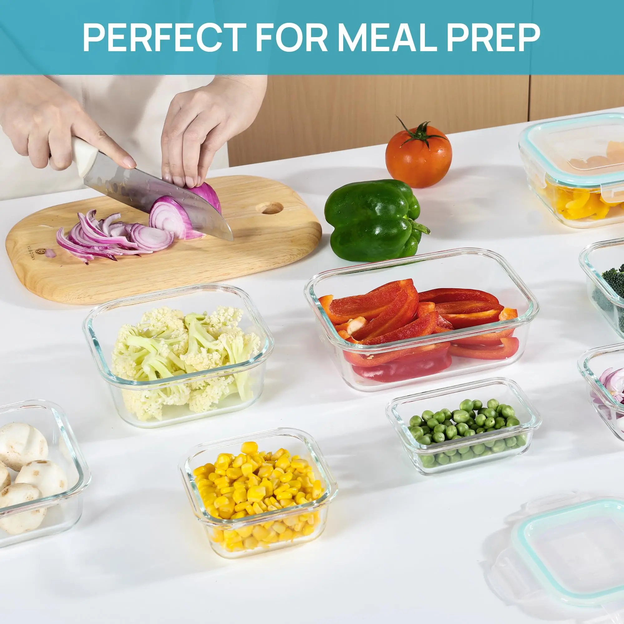 Lancheira de vidro, recipiente - Meal Preparation avaliação e preço