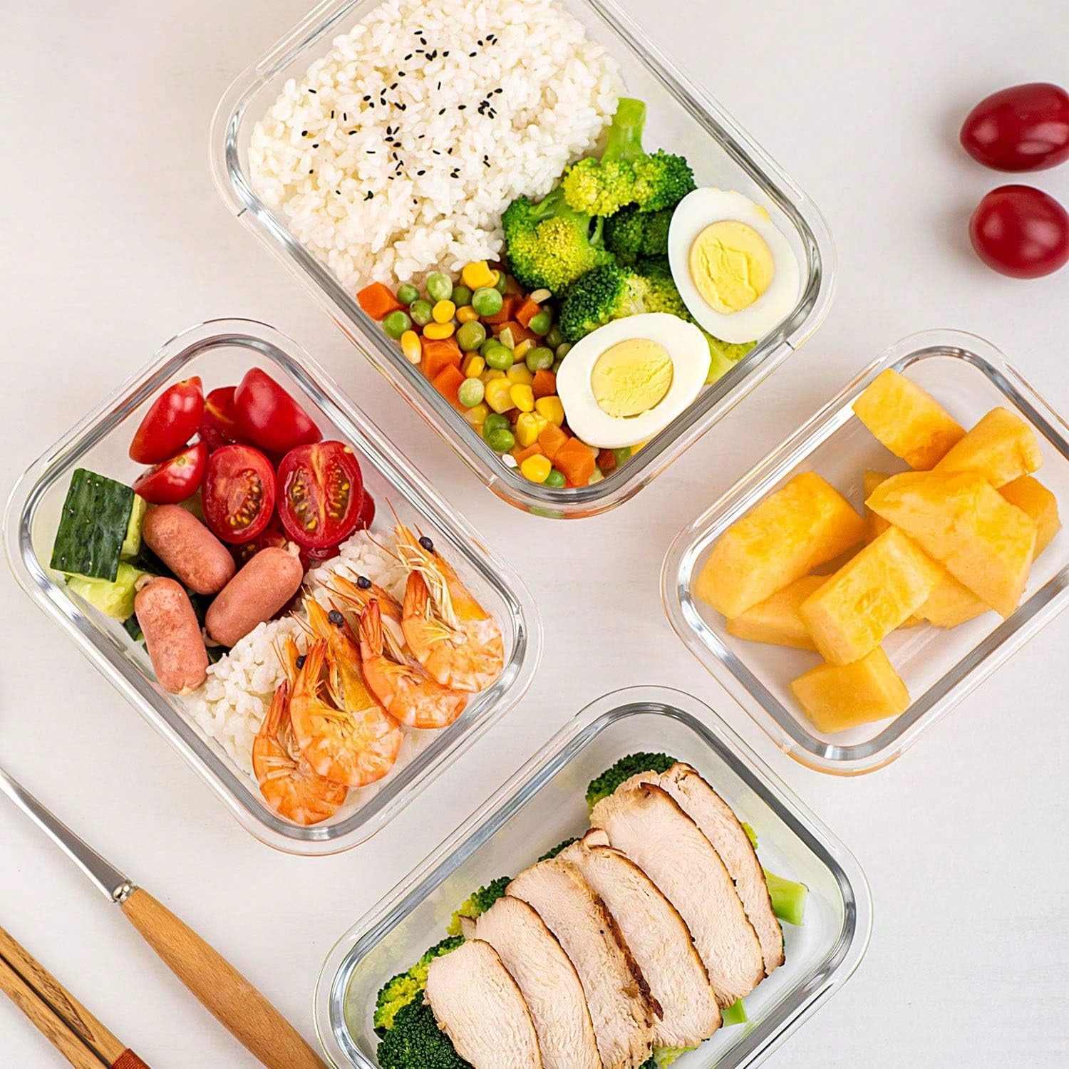 Conjunto de 10 Recipientes de  - Meal Prep Glass Containers With Lids avaliação e preço