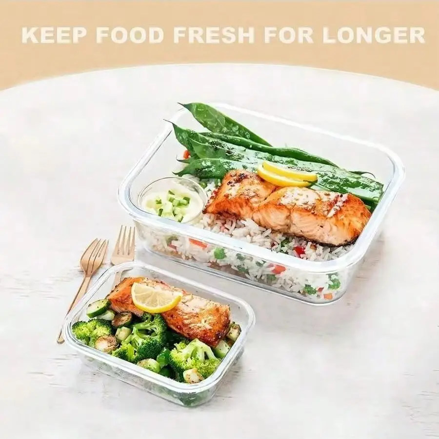 Recipiente de armazenamento de - Meal Prep Glass Containers With Lids avaliação e preço